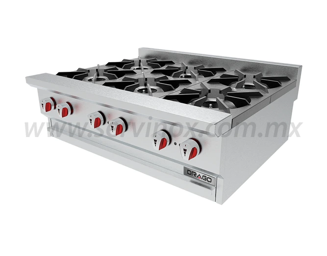 Parrilla Silver 6 Quemadores Drago CG60